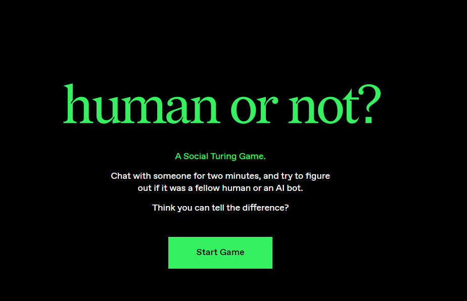 Reddit爆火小游戏“human or not”上线 通过聊天判断对方是不是AI