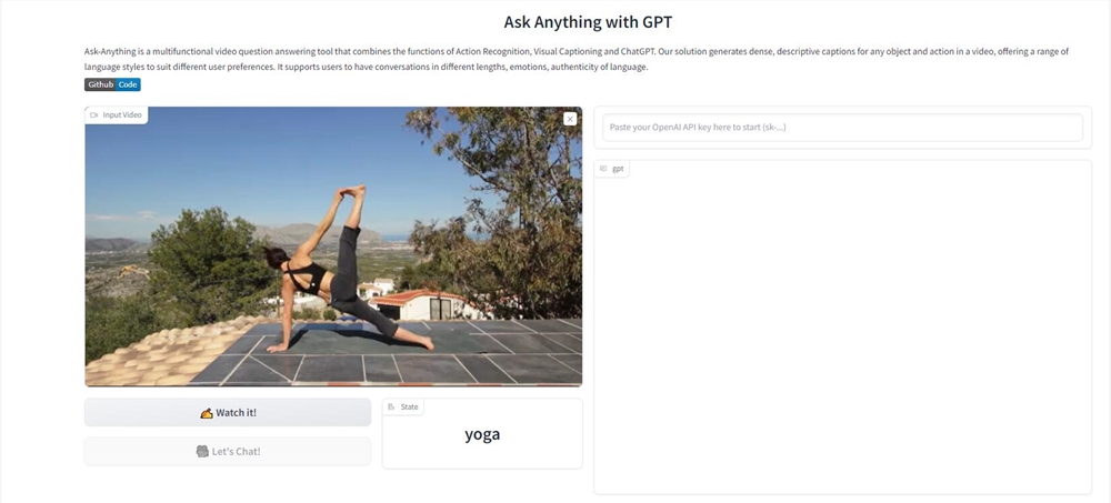 OpenGVLab推出新项目Ask-Anything AI可以陪你边看视频边聊天