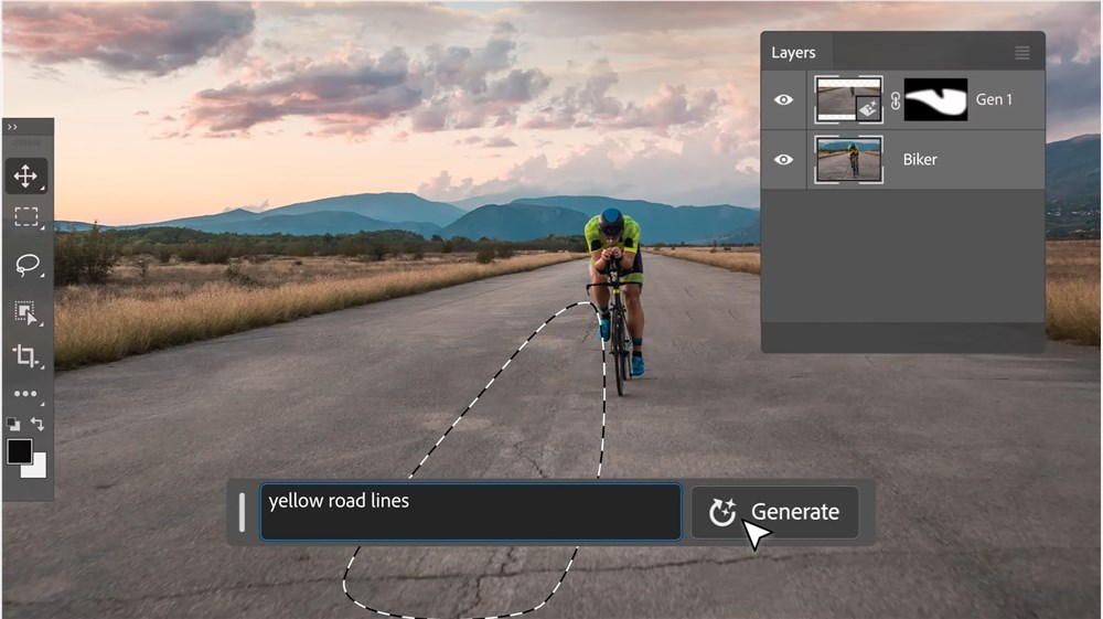 Adobe Photoshop集成Firefly功能 用简单的文本提示就能修改图像