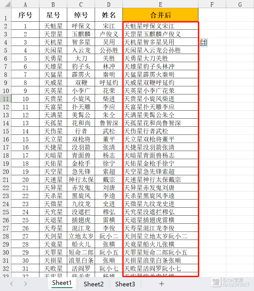 Excel怎么将多列内容合并成一列？这4种方法，总有一个你用得上