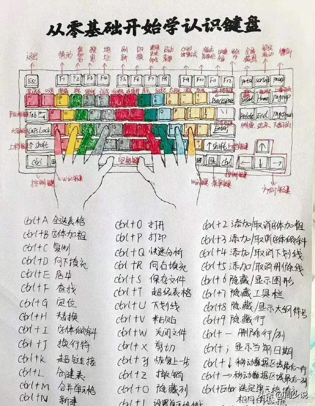 天呐！不愧是精通电脑的高手，原来早就把键盘上的功能全搞清楚了，并