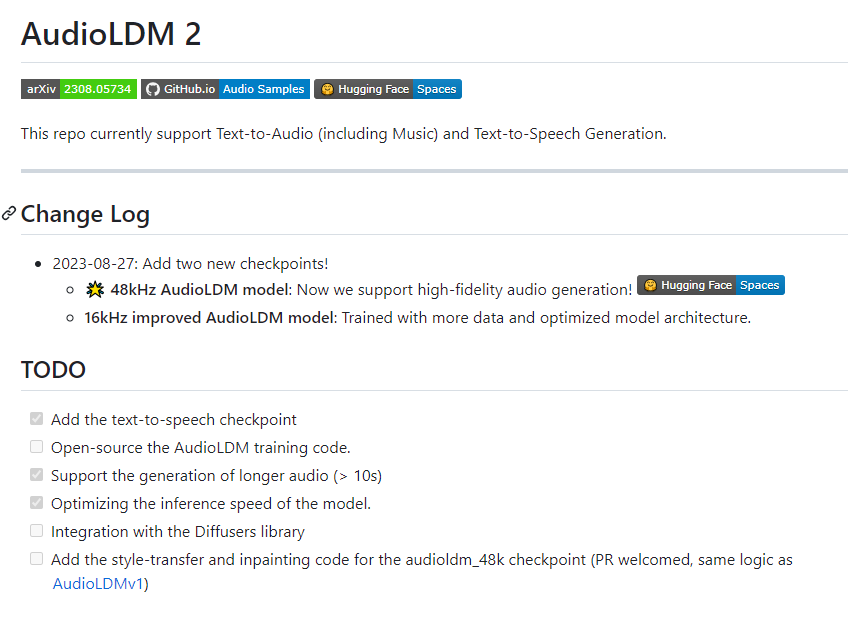 开源声音与音乐生成模型AudioLDM2 只需提供文本即可生成高质量音频