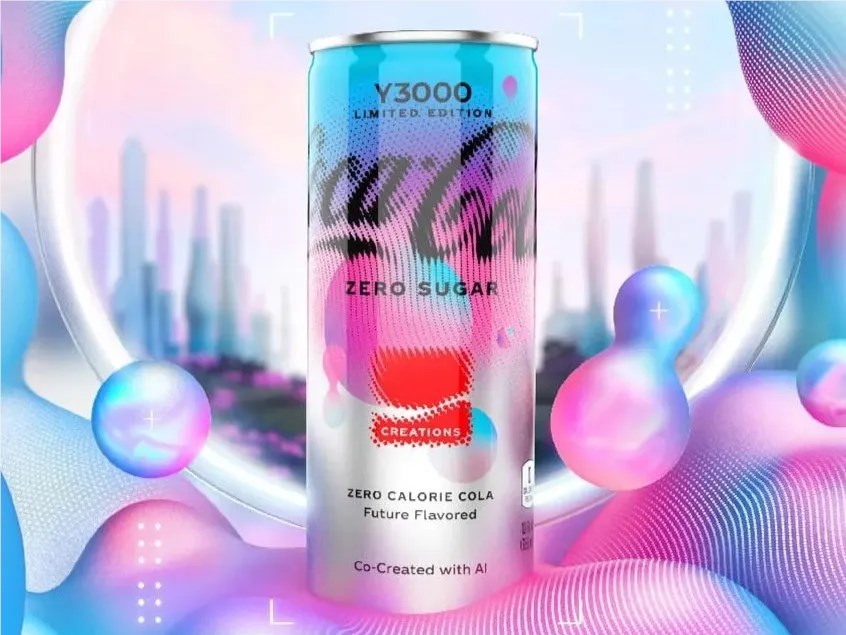 可口可乐利用 Stable Diffusion 人工智能模型创造了最新口味：来自未来的「Y3000 零糖」汽水