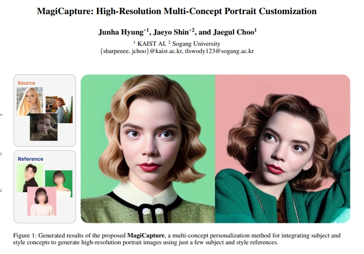 韩国AI研究机构出品!MagiCapture:个性化生成高分辨率肖像照片