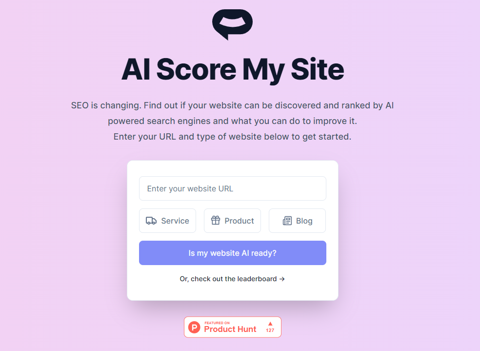 AI Score My Site：AI驱动的SEO工具
