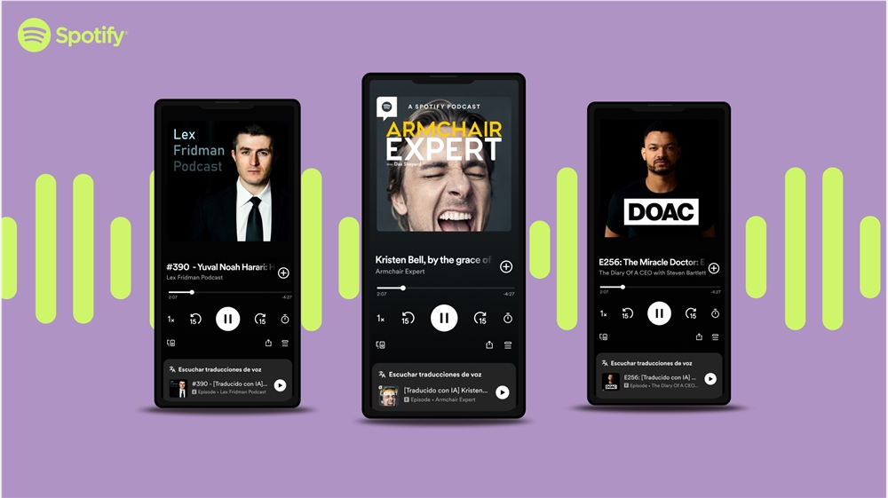 Spotify 将使用 OpenAI 人工智能技术克隆播客声音 并将其翻译成其他语言