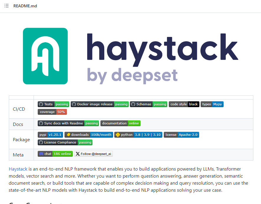 高效开源LLM框架Haystack 助力打造高效应用程序