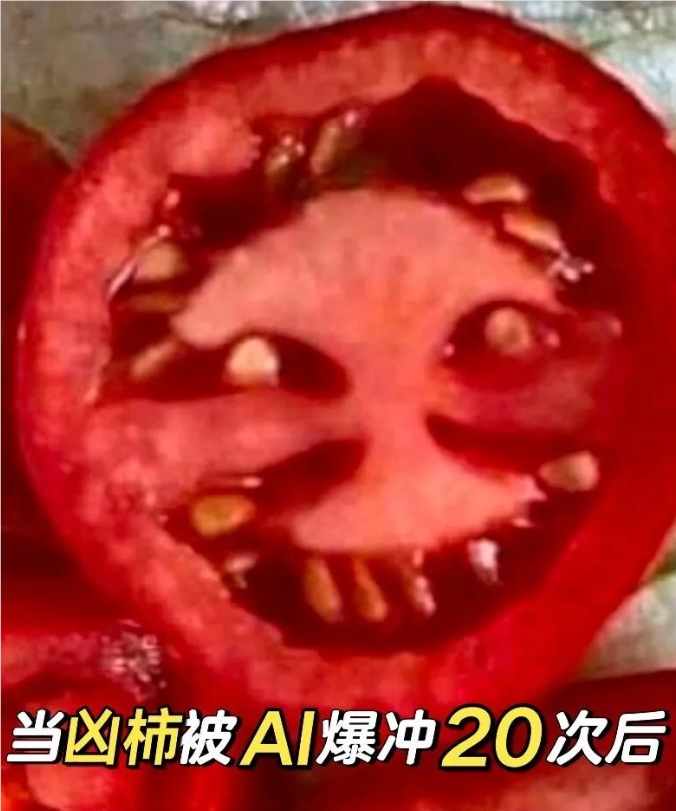 西红柿被渲染20次成美少女 AI魔改原图笔记获赞1.3万