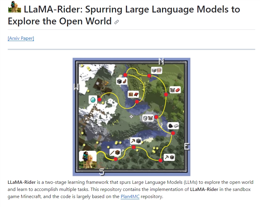北大&智源提出训练框架LLaMA-Rider 让大模型自主探索开放世界