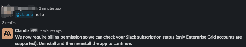 Slack对话功能仅对付费用户开放Claude服务