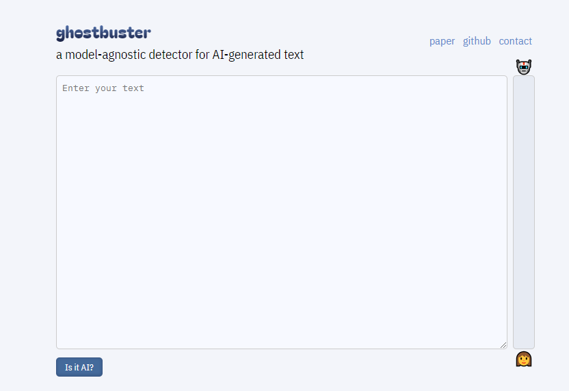Ghostbuster：一个准确度高的AI生成文本检测工具