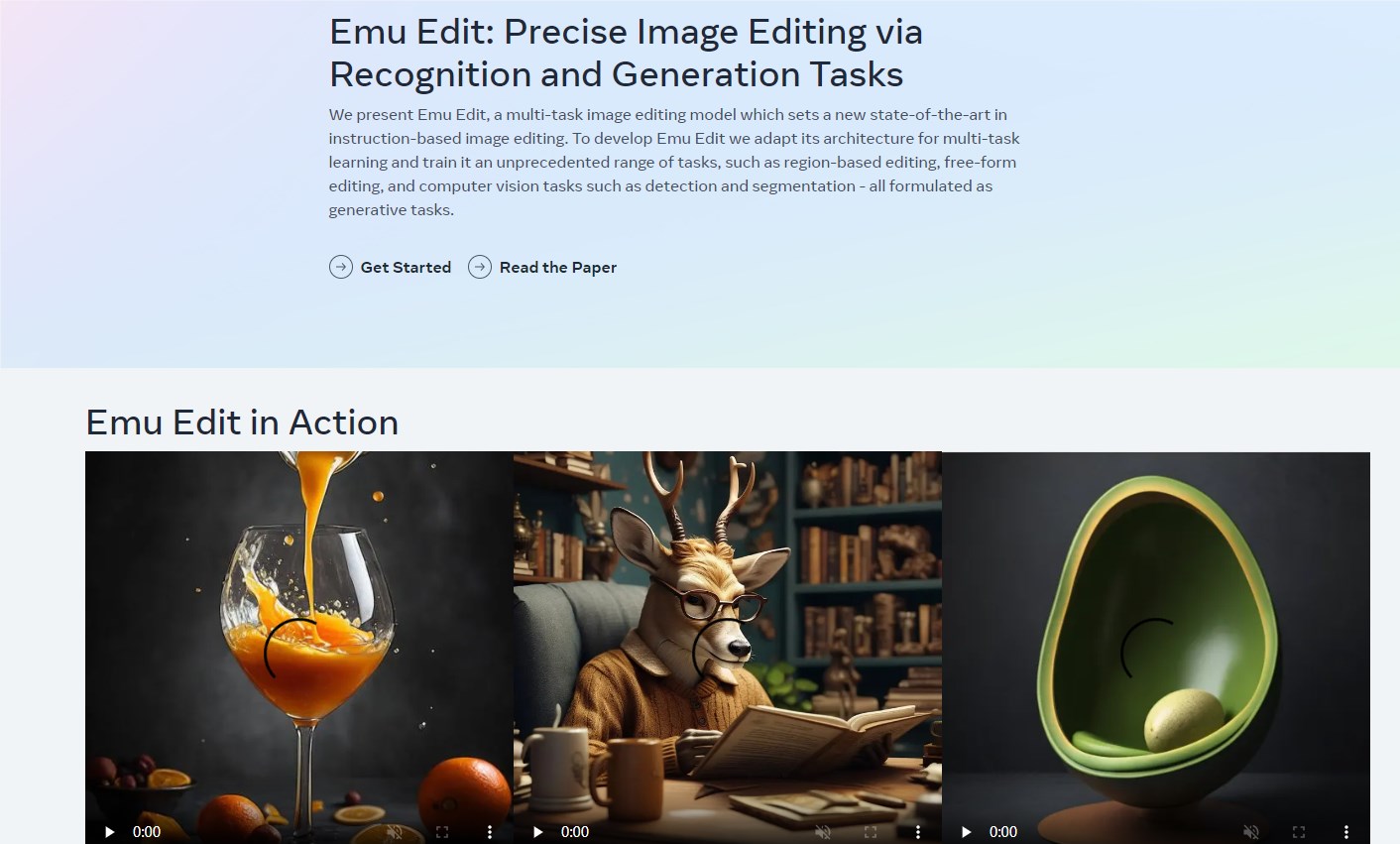 Meta发布Emu Video和Emu Edit 将颠覆文本到视频生成和图像编辑领域