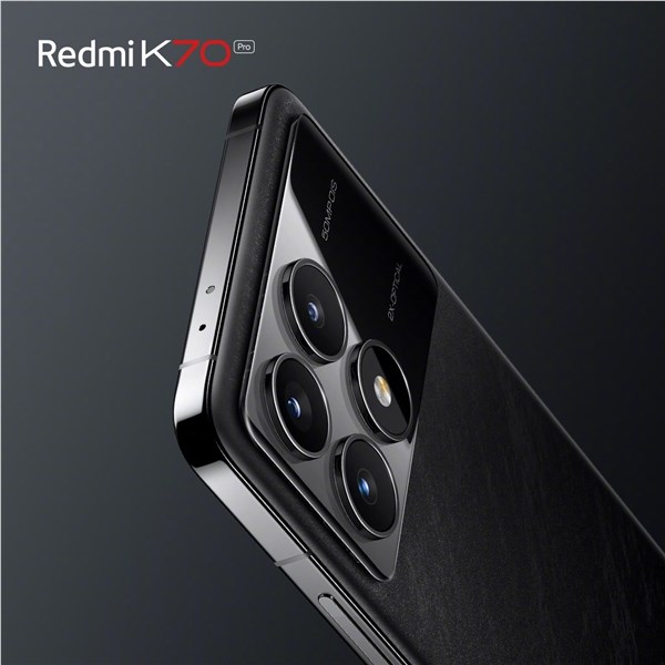 Redmi K70“墨羽”配色外观公布 直边直屏设计