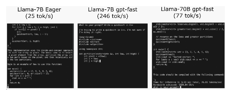 通过这些代码，PyTorch团队让Llama 7B提速10倍