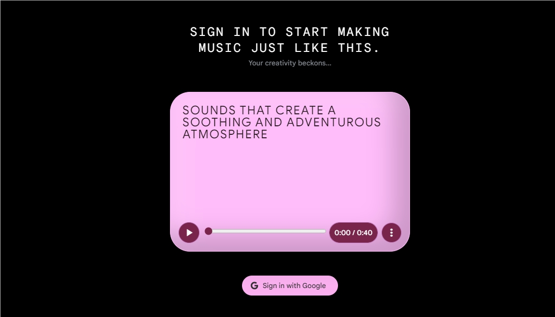 谷歌推出AI音乐创作工具“MusicFX”，几句话即可创作音乐