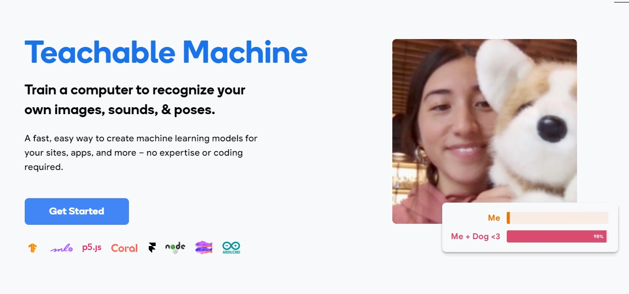 谷歌开发机器学习工具Teachable Machine 允许用户快速创建机器学习模型