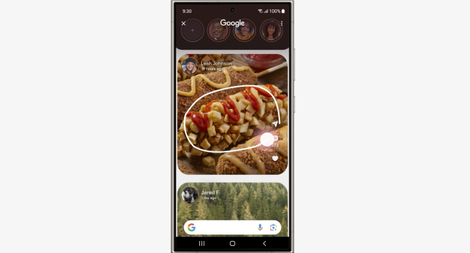 谷歌推“Circle to Search”AI搜索功能，用手势在Android设备就能随意搜索