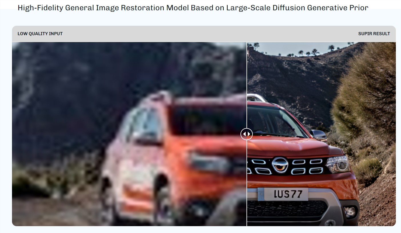 AI图像高清修复工具SUPIR 可根据文本提示智能修复