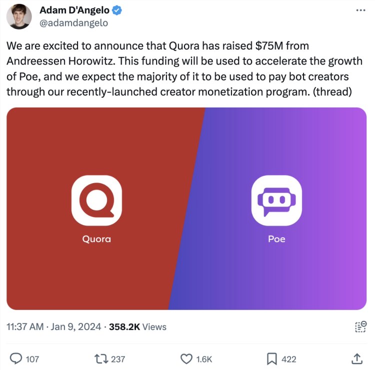 OpenAI宫斗参与者融了5.3亿，立刻给开发者分钱一起对抗GPT Store