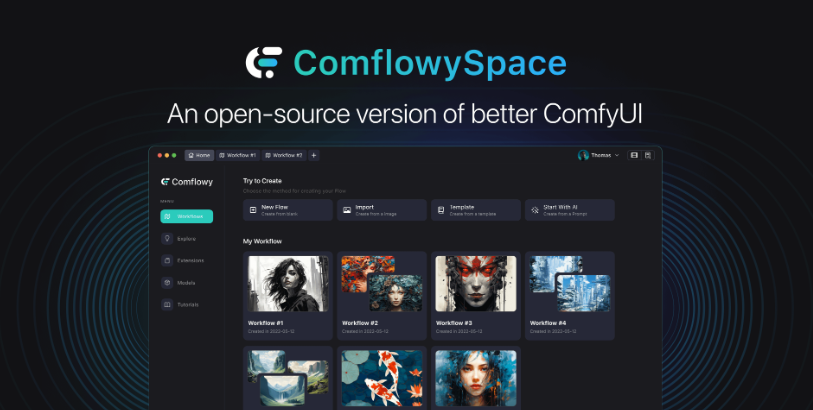 Comflowyspace：简单好用的Comfy UI整合包 小白也能轻松上手