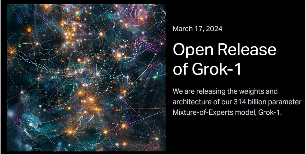 马斯克开源Grok-1：3140亿参数迄今最大，权重架构全开放，磁力下载