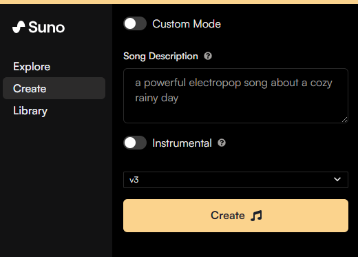Suno正式发布V3音乐生成模型 所有人都可用