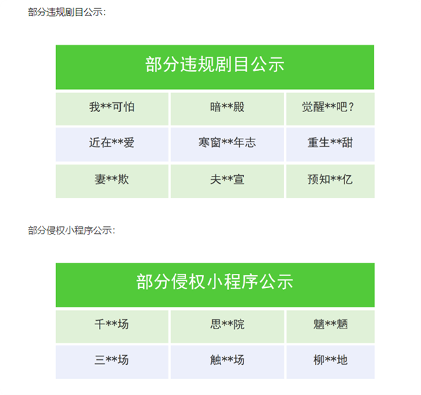 微信下架重生、觉醒类多部违规微短剧：不良导向、未备案等