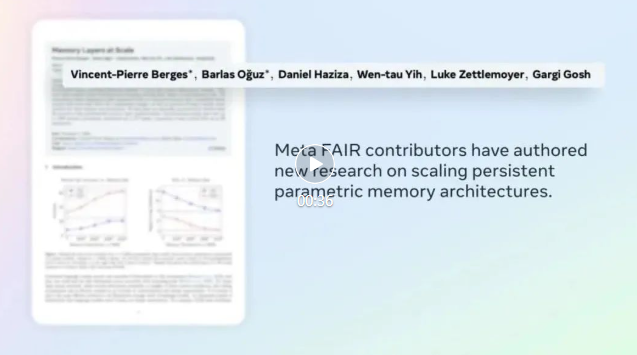 突破算力限制！Meta开源“记忆层”，重塑Transformer架构大模型